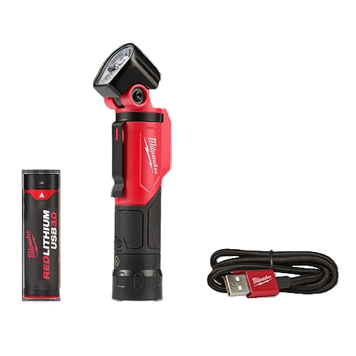 LINTERNA DE 500 LUMENES PIVOTANTE ANGULO RECTO - KIT BATERIA 3.0 Y CABLE USB