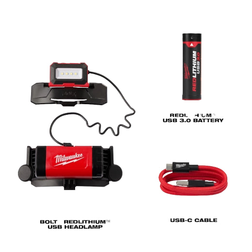 LINTERNA FRONTAL USB BOLT REDLITHIUM