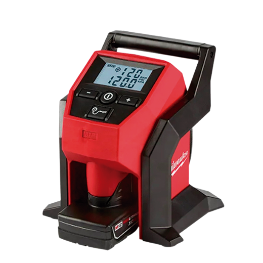 Inflador De Neum. Inalámbrico M12 + Bateria 4 Amp + Cargador