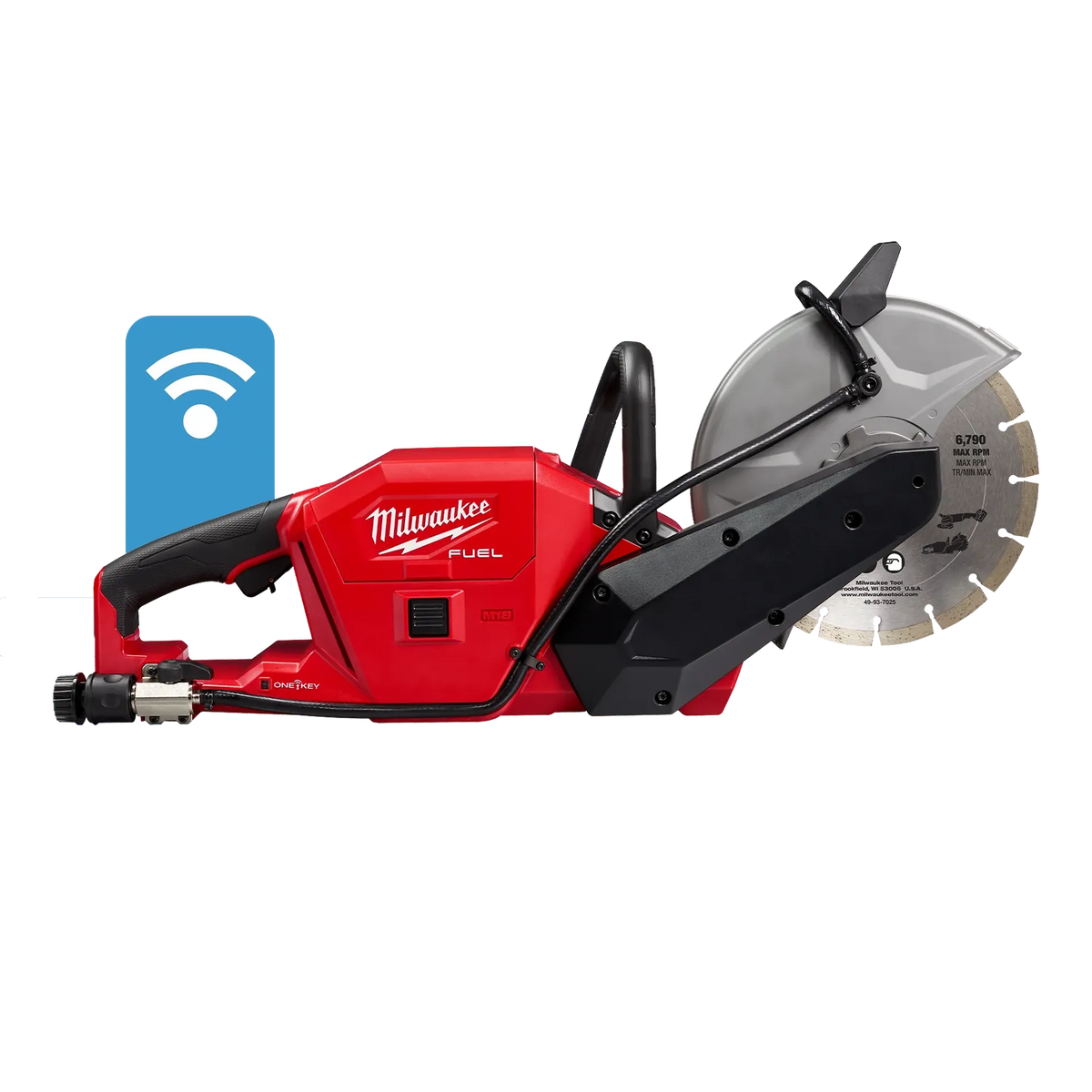 AMOLADORA 9" MILWAUKEE CON ONE KEY