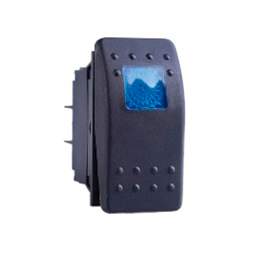 BOTON SWITCH ROCKER 2 POSICION CON LUZ AZUL