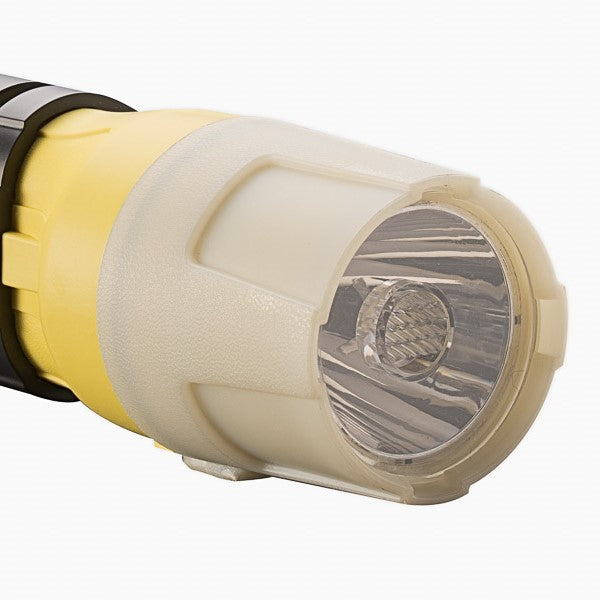 LINTERNA DE CASCO ADALIT L-20F FOTOLUMINICENTE CON ABRAZADERAS Y 3 PILAS AA
