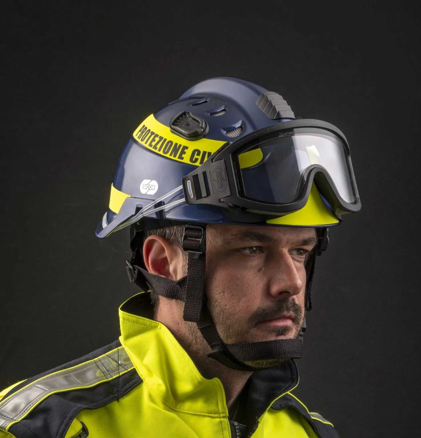 CASCO SICOR EOM AZUL VERSION PINTADA