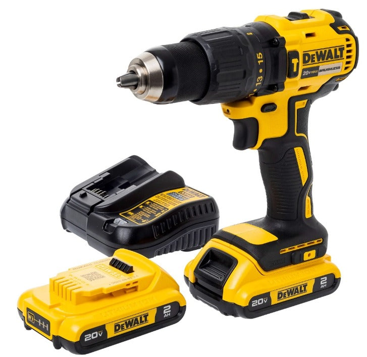 KIT DE TALADRO PERCUTOR/ATORNILLADOR DE 20V MAX CON BATERIA Y CARGADOR