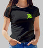 POLERA NEGRA ESTAMPADA LPG