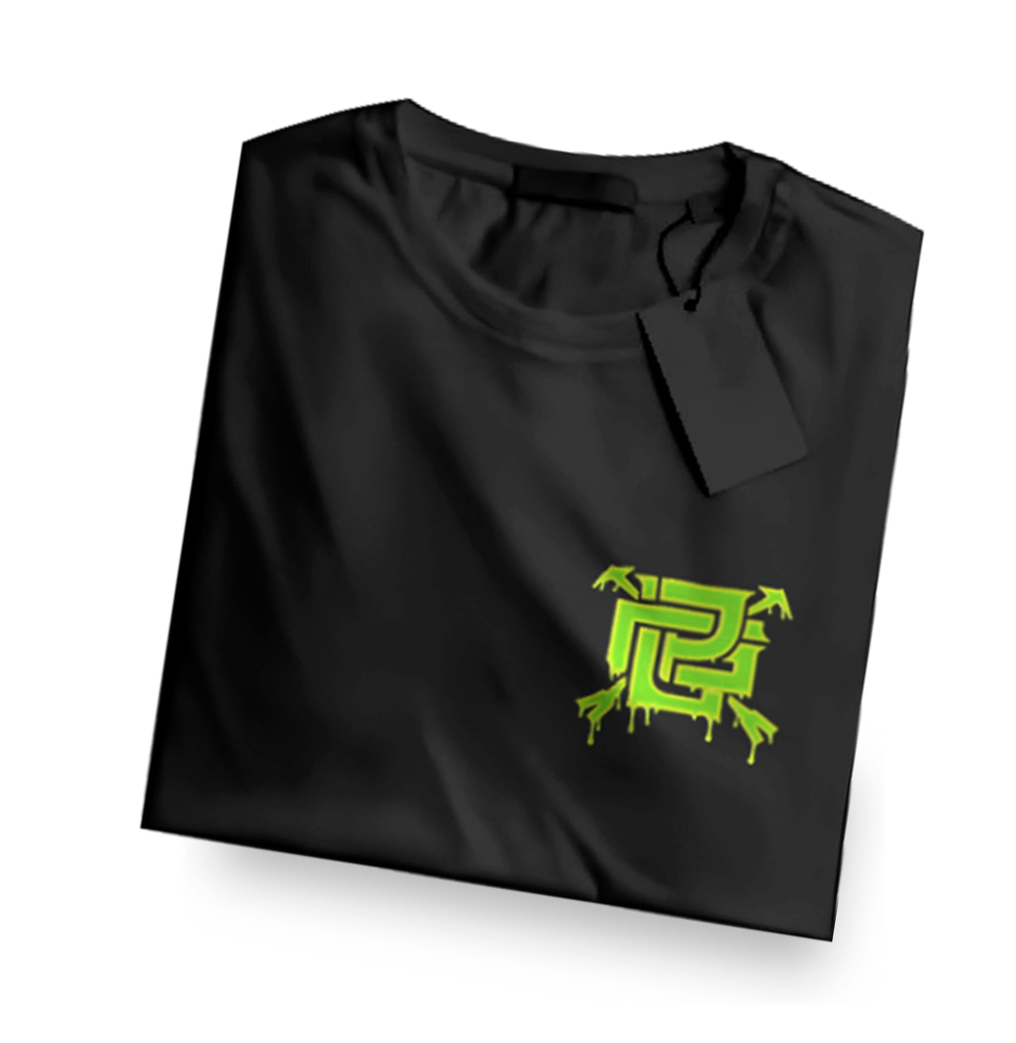 POLERA NEGRA ESTAMPADA LPG